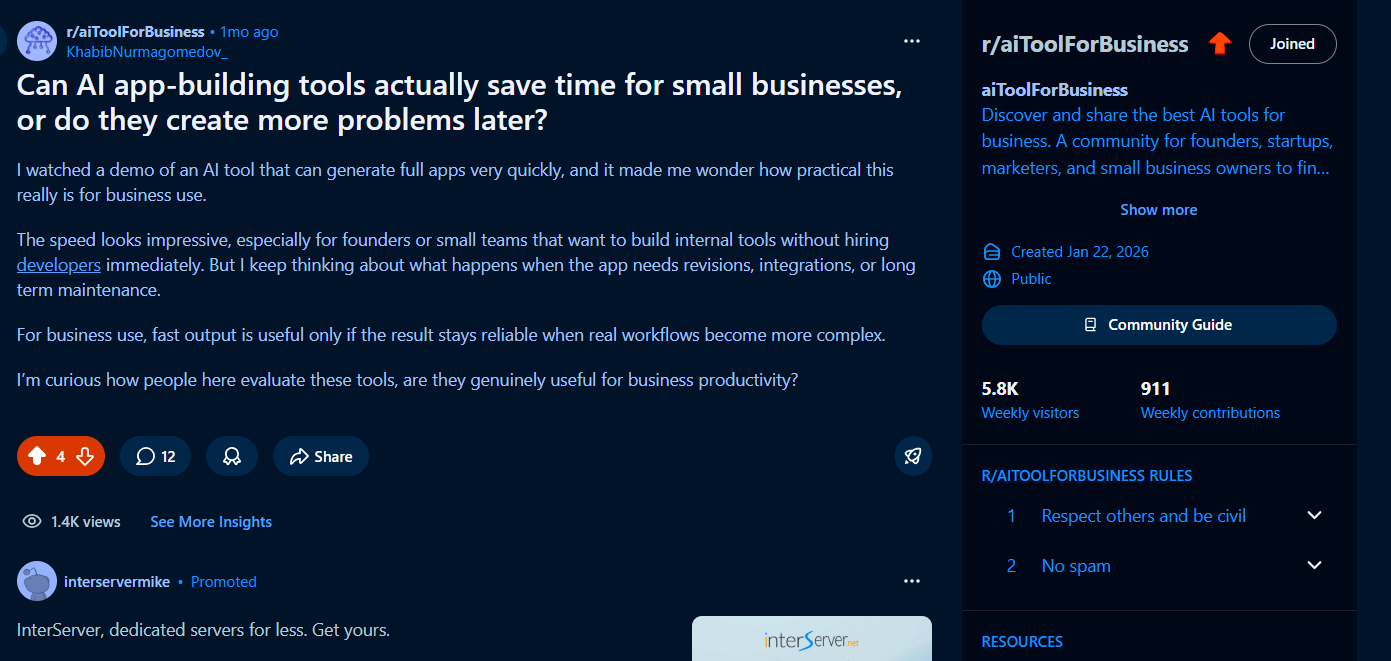 Reddit post insights case study 3